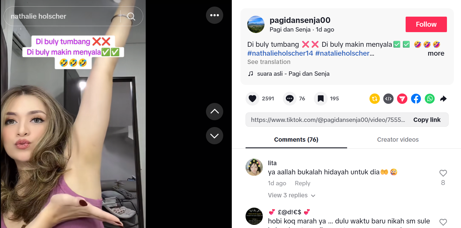 Postingan Tentang Natalie Holscher